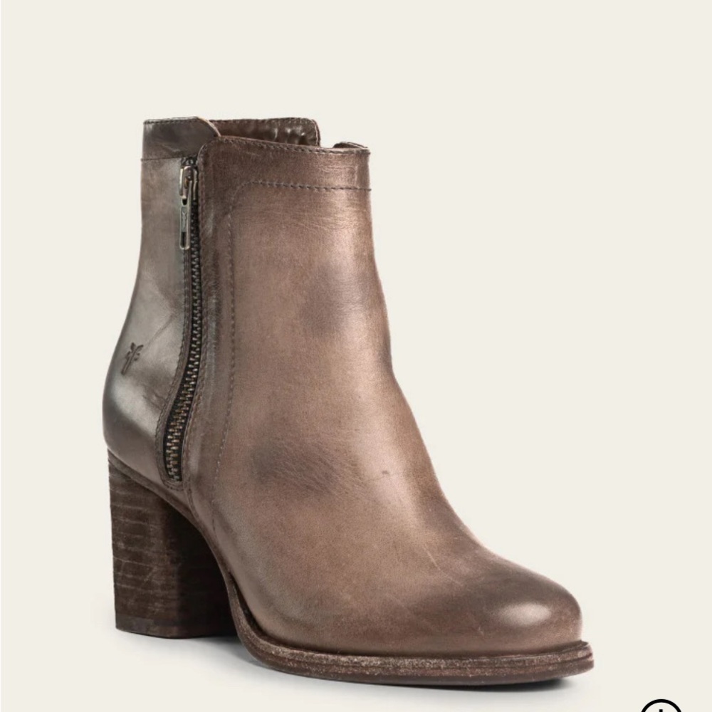 Frye Brown Leather Ankle Booties